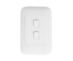 ONESTO ORACLE ON2022 2X4 2 LEVER 2 WAY SWITCH WHITE - Onesto - Standard Lighting (Pty) Ltd