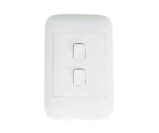 ONESTO ORACLE ON2022 2X4 2 LEVER 2 WAY SWITCH WHITE - Onesto - Standard Lighting (Pty) Ltd