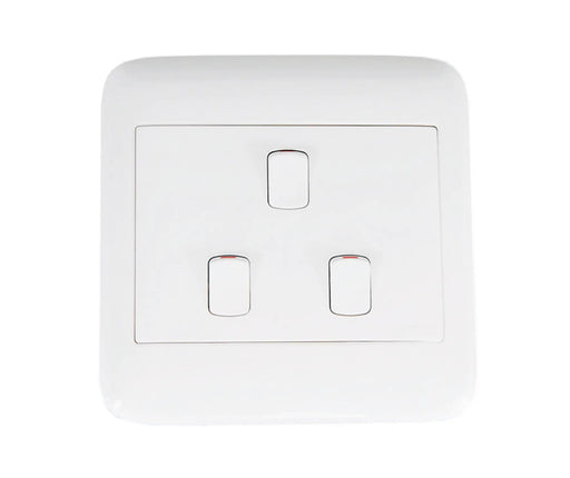ONESTO ORACLE ON4032 4X4 3 LEVER 2 WAY SWITCH WHITE - Onesto - Standard Lighting (Pty) Ltd