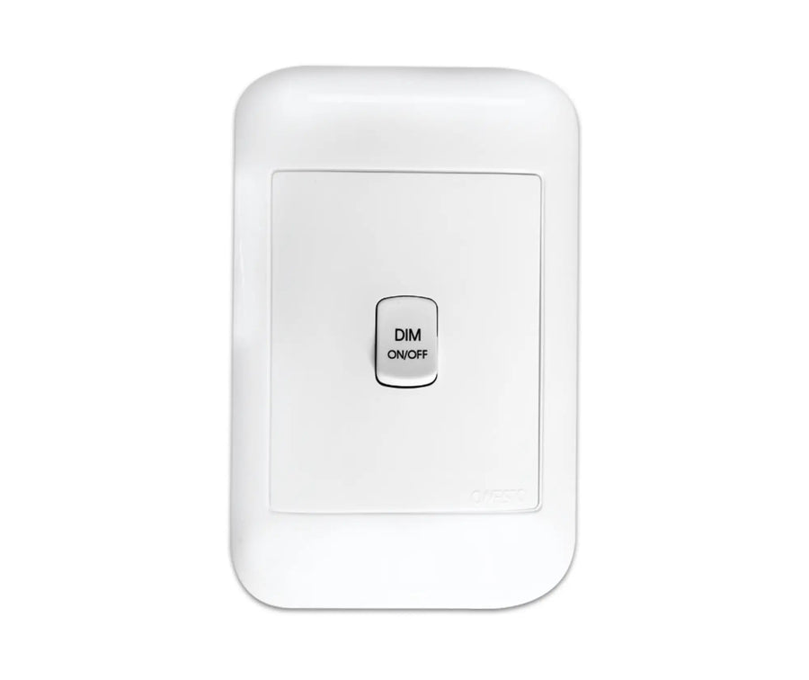 ONESTO ORACLE ONT2006 2X4 1 LEVER DIMMER PUSH TYPE - Onesto - Standard Lighting (Pty) Ltd