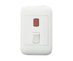ONESTO ORACLE ONT2007 2X4 2 POLE 20A SWITCH + INDICATOR - Onesto - Standard Lighting (Pty) Ltd