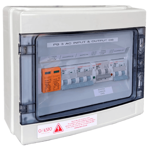 ONESTO PB - 6 AC INPUT & OUTPUT SOLAR DB BOARD - Onesto - Standard Lighting (Pty) Ltd