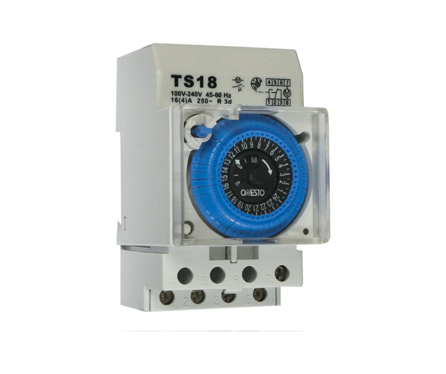 ONESTO TS18A 24 HOUR NO WORKING RESERVE TIME SWITCH - Onesto - Standard Lighting