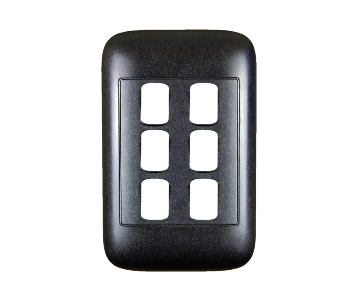 Oracle 2x4 6 Lever Yoke, Black - ONESTO - Standard Lighting