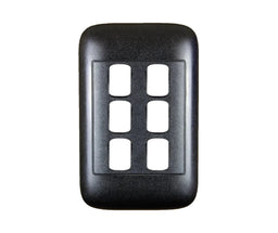 Oracle 2x4 6 Lever Yoke, Black - ONESTO - Standard Lighting