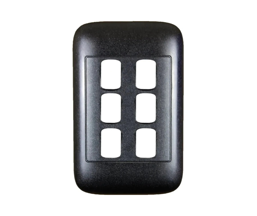 Oracle 2x4 6 Lever Yoke, Black - ONESTO - Standard Lighting