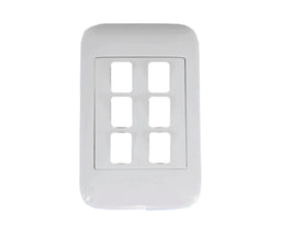 Oracle 2x4 6 Lever Yoke & Surround - ONESTO - Standard Lighting
