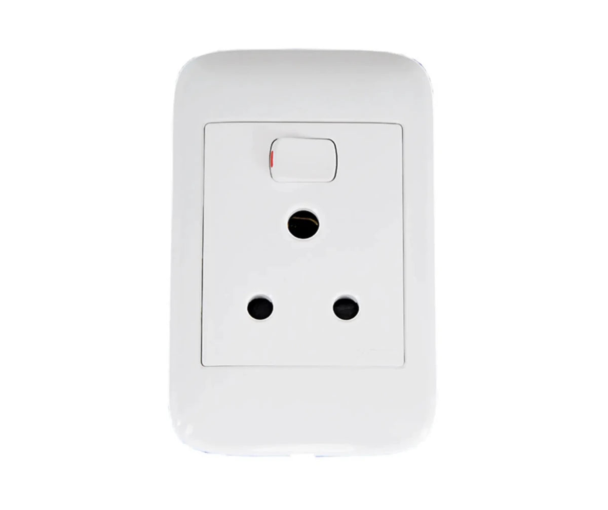 Oracle 2x4 Single Switched Socket, Vertical - ONESTO - Standard Lighting