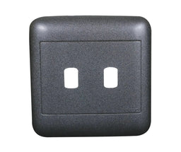 Oracle 4x4 2 Lever Yoke & Surround, Black - ONESTO - Standard Lighting