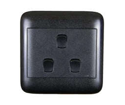 Oracle 4x4 3 Lever 1 Way Switch, Black - ONESTO - Standard Lighting