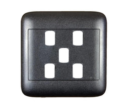Oracle 4x4 5 Lever Yoke & Surround, Black - ONESTO - Standard Lighting