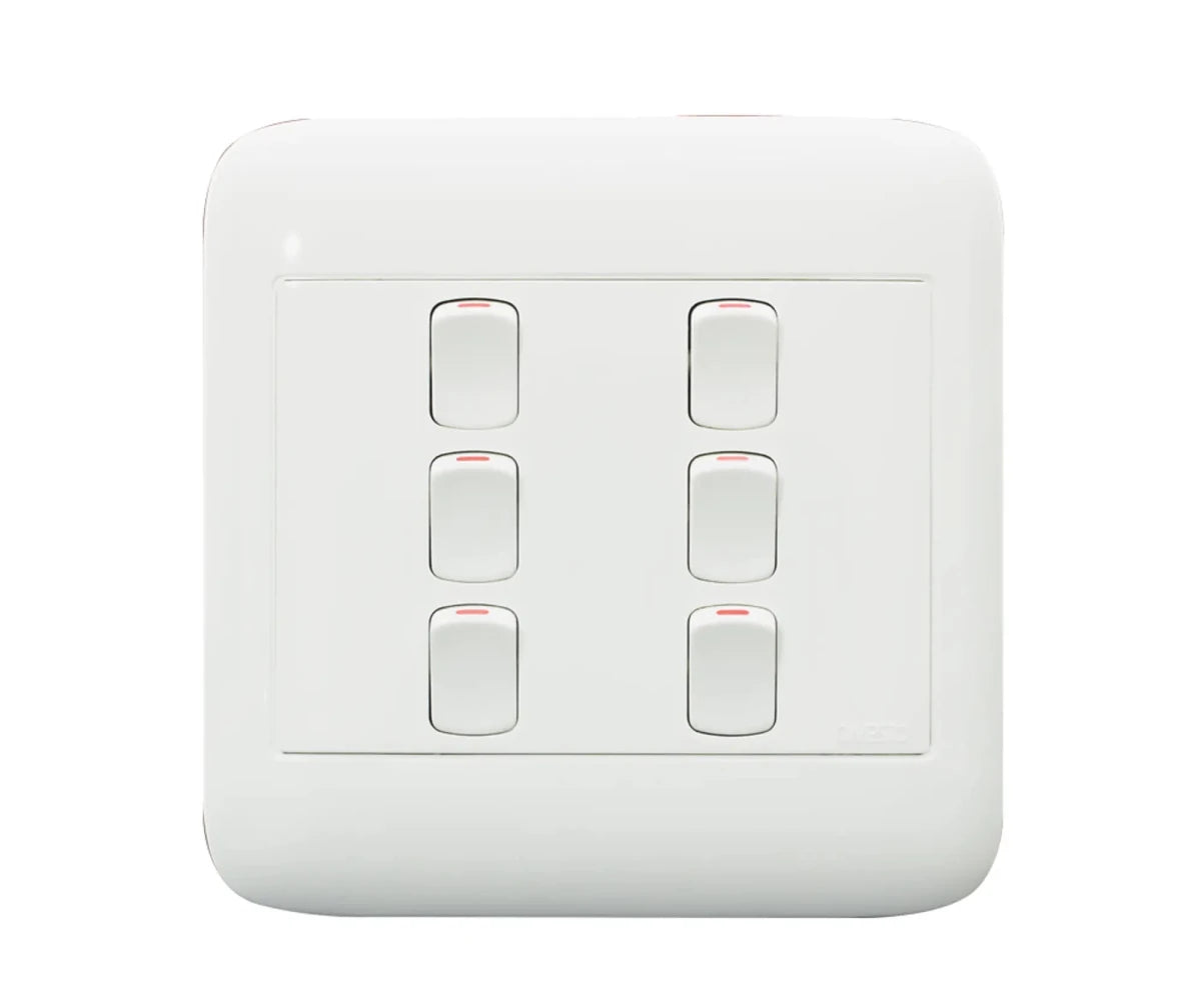 Oracle 4x4 6 Lever Switch - ONESTO - Standard Lighting