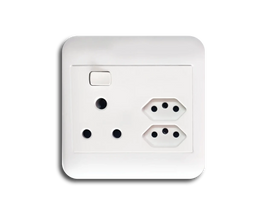 Oracle 4x4 Single Switched Socket + 2 x New ZA Socket - ONESTO - Standard Lighting