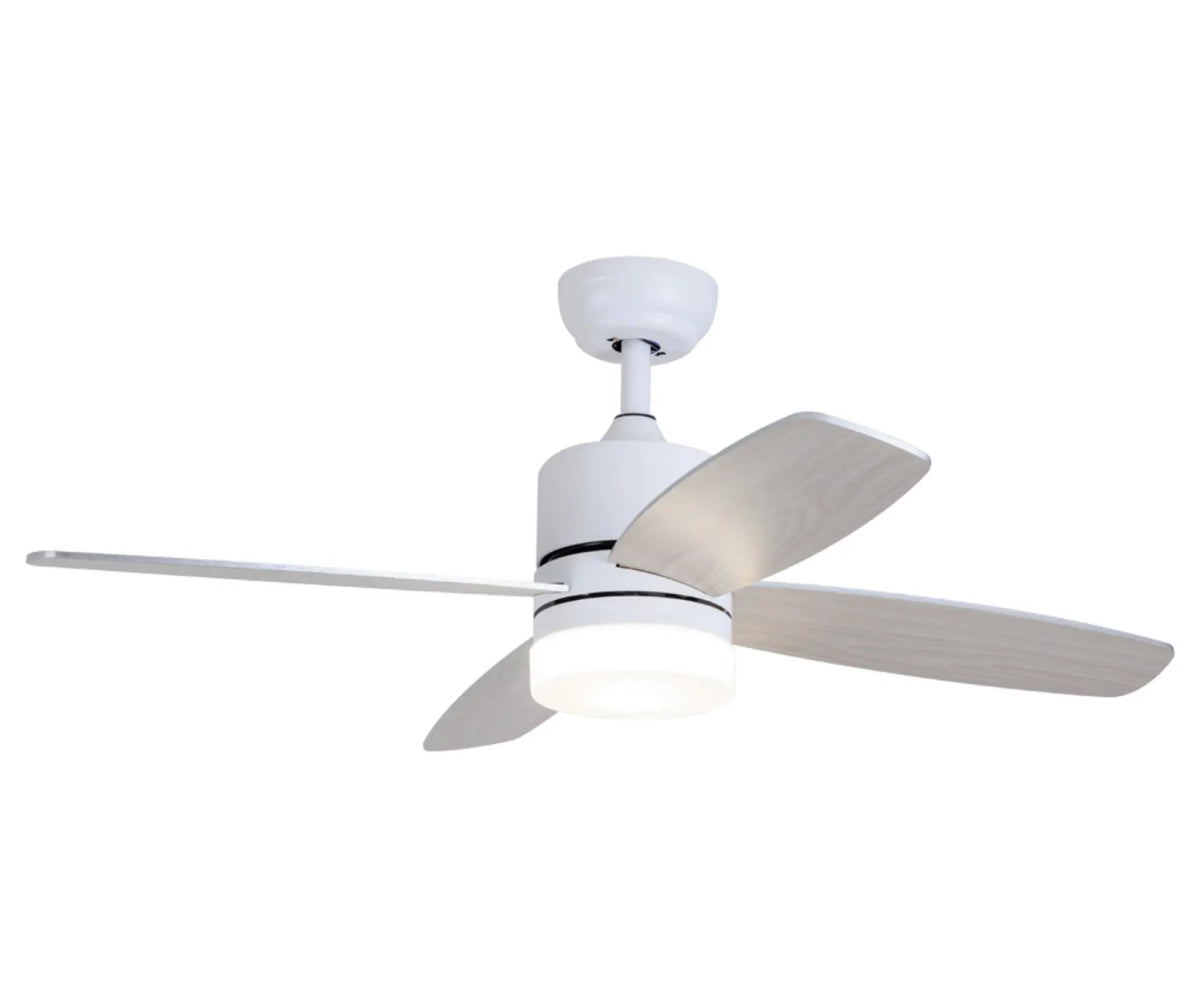Respiro 4 Blade Ceiling Fan With 18W Light - O - LITE - Standard Lighting