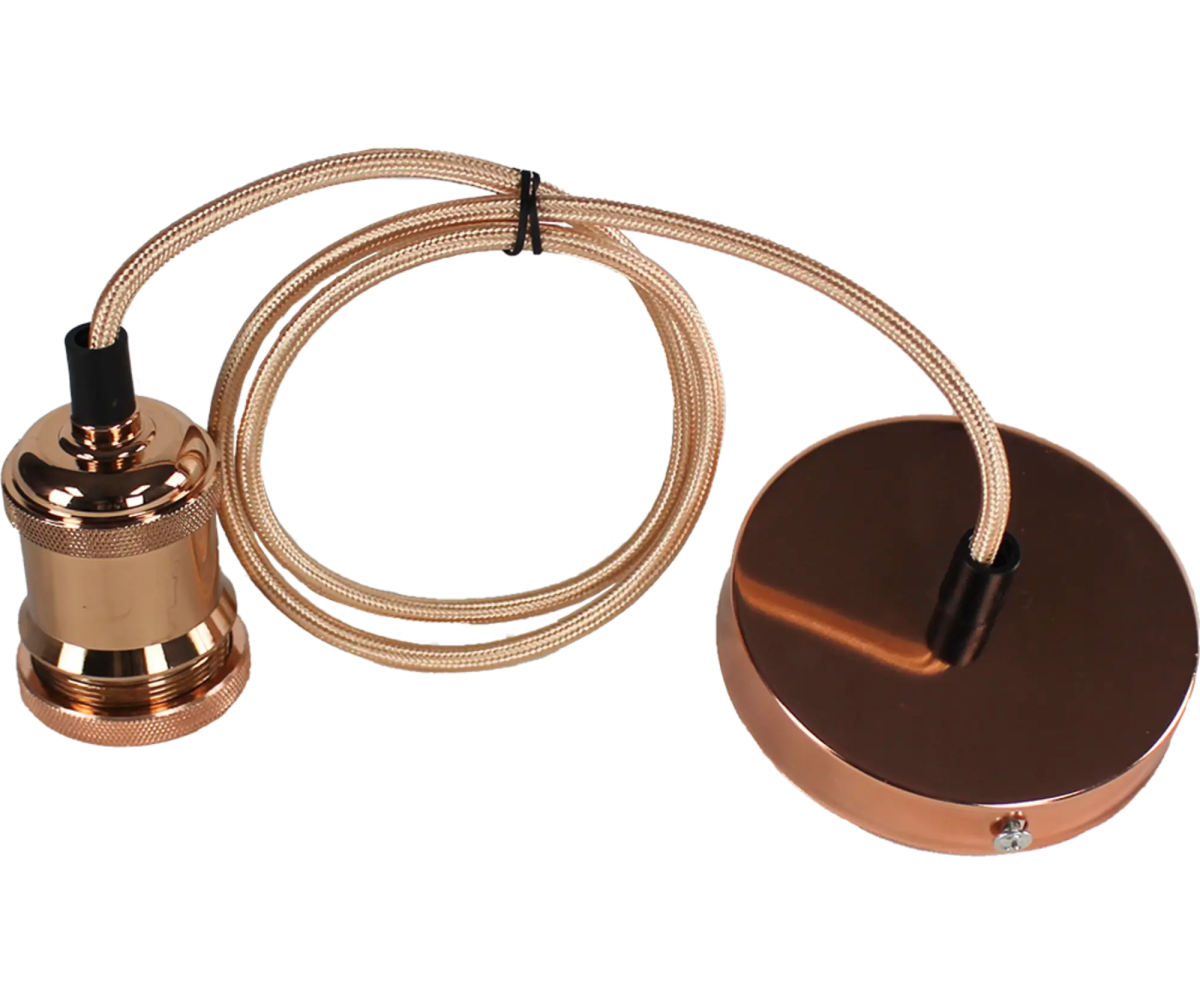 Rose Gold Pendant Lamp Holder - O - LITE - Standard Lighting