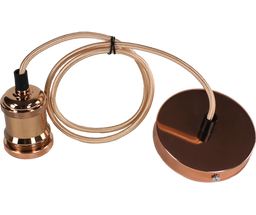 Rose Gold Pendant Lamp Holder - O - LITE - Standard Lighting