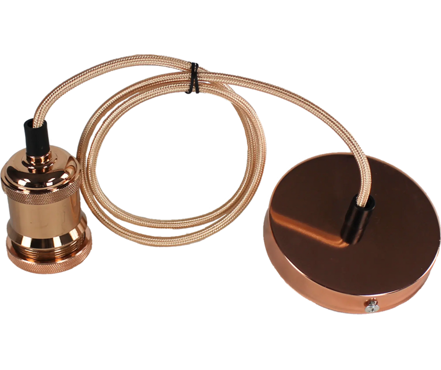 Rose Gold Pendant Lamp Holder - O - LITE - Standard Lighting