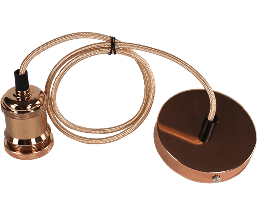 Rose Gold Pendant Lamp Holder - O - Lite - Standard Lighting (Pty) Ltd