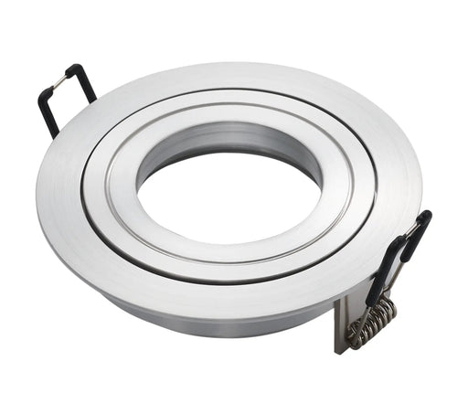 Round Adjustable Downlight Fitting Aluminum Satin Nickel - O - Lite - Standard Lighting (Pty) Ltd