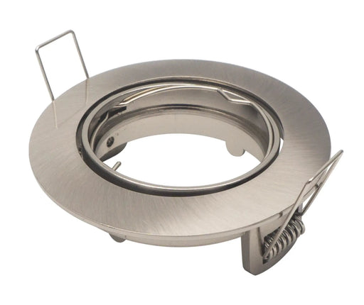 Round Adjustable Downlight Fitting Satin Nickel - O - Lite - Standard Lighting (Pty) Ltd