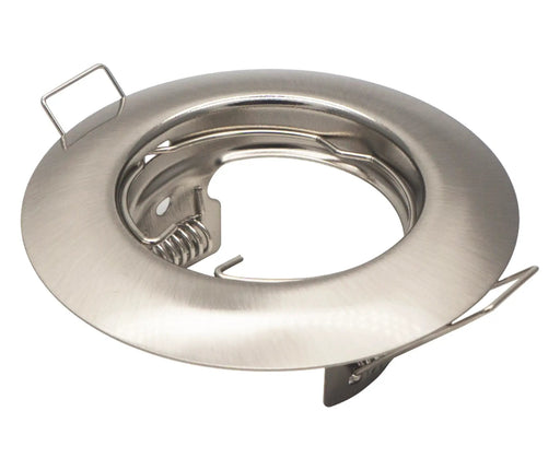 Round Fixed Downlight Fitting Satin Nickel - O - Lite - Standard Lighting (Pty) Ltd