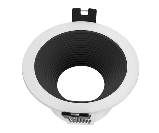 Round Fixed Recessed Downlight Fitting Black & White - O - Lite - Standard Lighting (Pty) Ltd