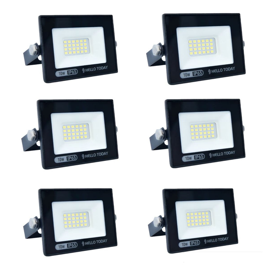HELLO TODAY 10W FLOOD LIGHT - PACK OF 6