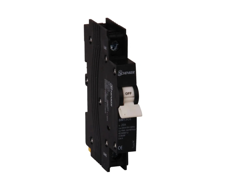 Schenker 1 Pole 6kA Mini Rail Circuit Breaker - SCHENKER - Standard Lighting