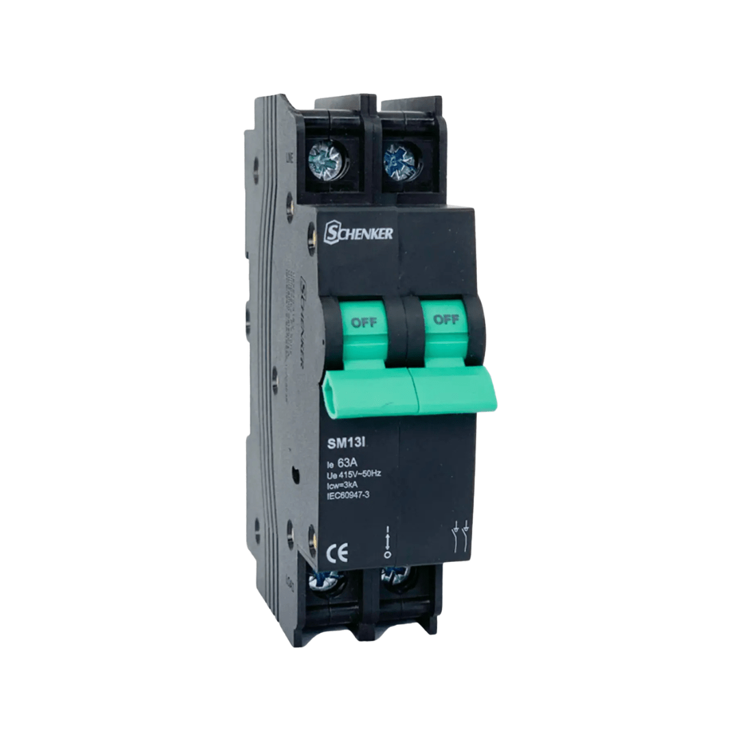 Schenker SMI13-263 63A 2 Pole Isolator - SCHENKER - Standard Lighting