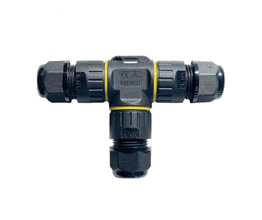 T - Shape 3 Pole Waterproof Cable Connector (0.5mm - 2.5mm) - MCE Electric - Standard Lighting (Pty) Ltd